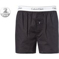 Calvin Klein Underwear Herren Boxershorts schwarz Reine Baumwolle unifarben von Calvin Klein Underwear