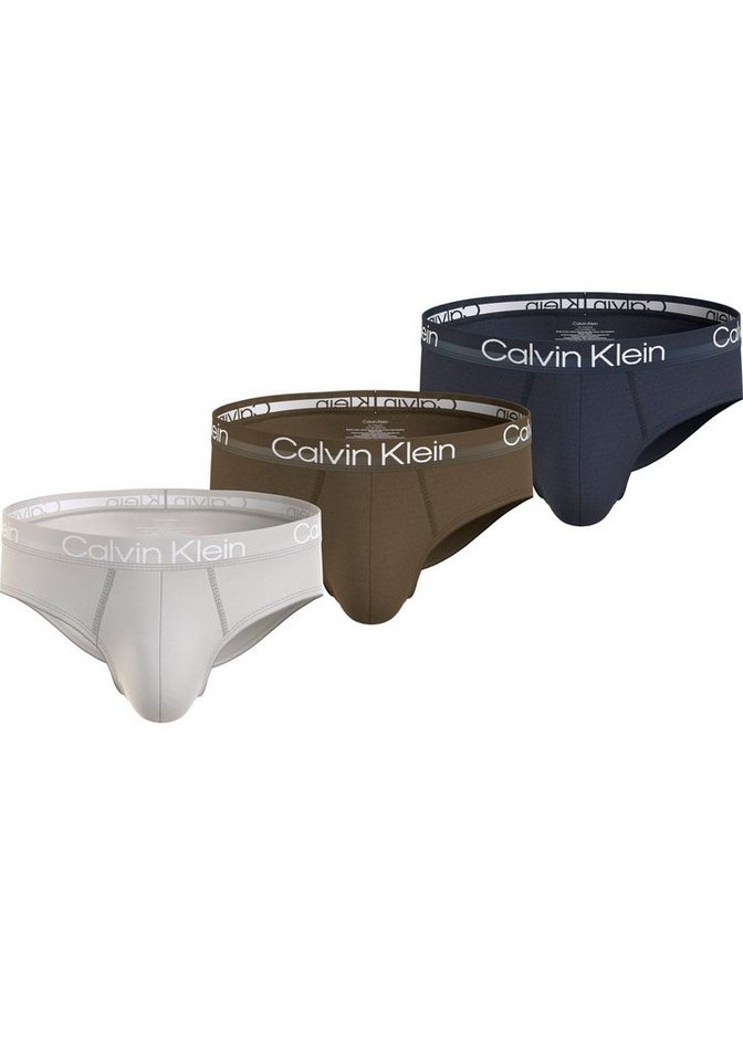 Calvin Klein Underwear Hipster HIP BRIEF 3PK (Packung, 3er-Pack) mit Logo-Elastikbund von Calvin Klein Underwear