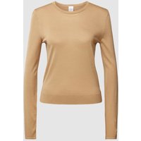 Calvin Klein Underwear Longsleeve mit Rundhalsausschnitt Modell 'TENCEL LOUNGE' in Cognac, Größe XL von Calvin Klein Underwear