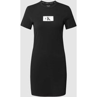 Calvin Klein Underwear Nachthemd mit Label-Print in Black, Größe L von Calvin Klein Underwear