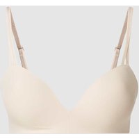 Calvin Klein Underwear Push-up-BH aus Mikrofaser - bügellos in Offwhite, Größe 75/D von Calvin Klein Underwear