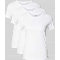 Calvin Klein Underwear Pyjama-Oberteil mit Logo-Stitching Modell 'Classic' im 3er-Pack in Weiss, Größe L von Calvin Klein Underwear