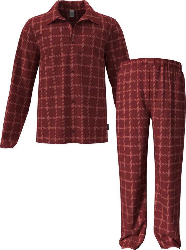 Calvin Klein Underwear Schlafanzug LS BUTTON DOWN PANT SET Mit elastischem Bund von Calvin Klein Underwear