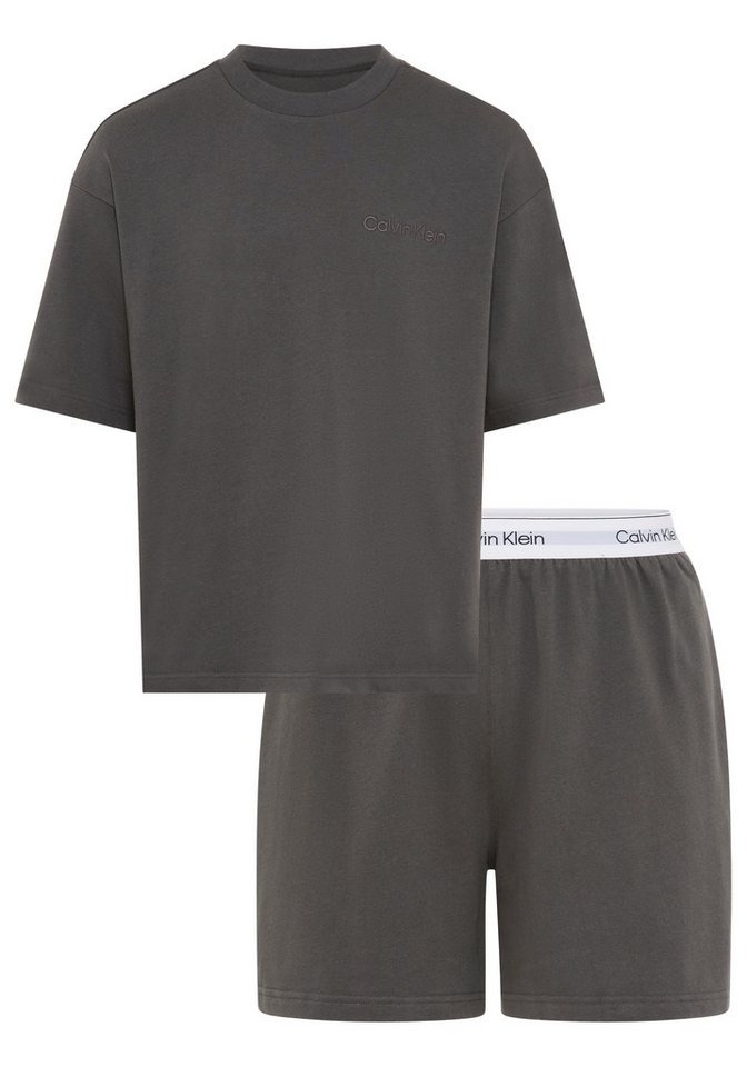 Calvin Klein Underwear Shorty (Set, 2 tlg) elastischer Logo-Bund, Regular Fit, Rundhalsausschnitt von Calvin Klein Underwear