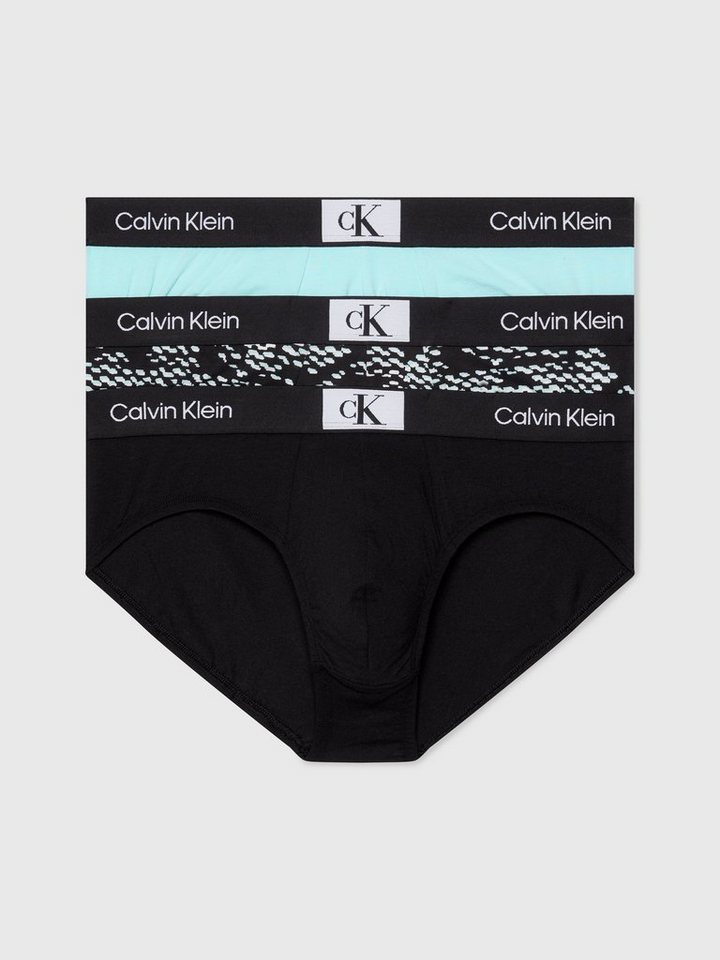 Calvin Klein Underwear Slip HIP BRIEF 3PK (Packung, 3-St., 3er-Pack) mit Logo-Elastikbund von Calvin Klein Underwear