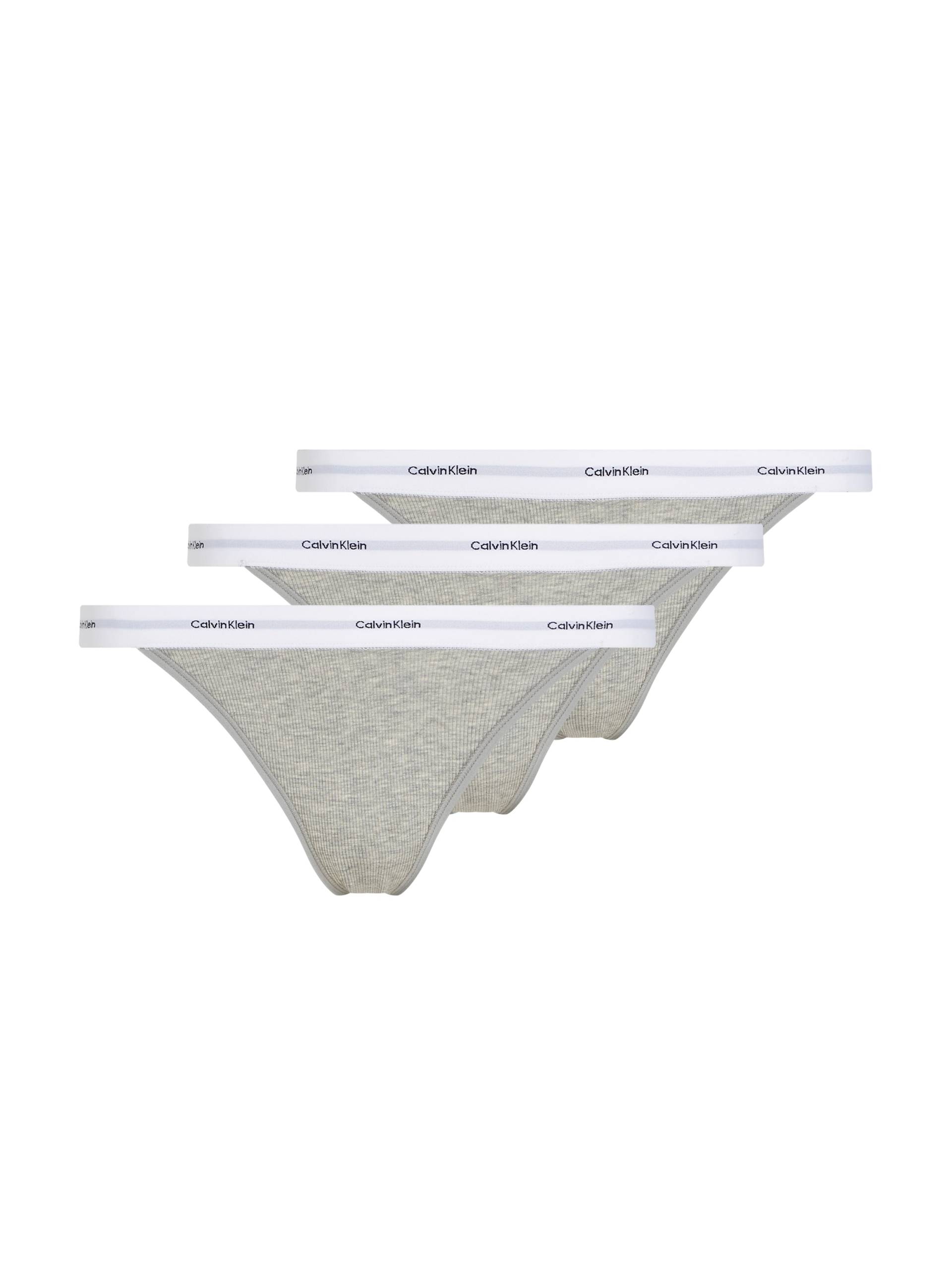 Calvin Klein Underwear Slip "STRING BIKINI 3PK" Packung, 3er-Pack, 3 Stk. tlg., mit Rippenstruktur von Calvin Klein Underwear