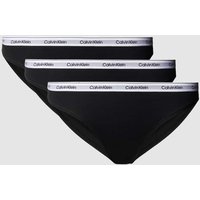 Calvin Klein Underwear Slip in unifarbenem Design im 3er-Pack in Black, Größe XS von Calvin Klein Underwear