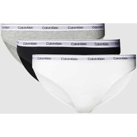 Calvin Klein Underwear Slip in unifarbenem Design im 3er-Pack in Hellgrau, Größe XL von Calvin Klein Underwear