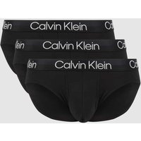 Calvin Klein Underwear Slips mit elastischem Logo-Bund im 3er-Pack in Black, Größe S von Calvin Klein Underwear