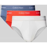 Calvin Klein Underwear Slip mit elastischem Logo-Bund im 3er-Pack in Mittelgrau, Größe XL von Calvin Klein Underwear