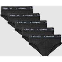 Calvin Klein Underwear Slip mit elastischem Logo-Bund im 5er-Pack in Black, Größe M von Calvin Klein Underwear