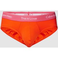 Calvin Klein Underwear Slip mit elastischem Logo-Bund in Hellrot, Größe XS von Calvin Klein Underwear