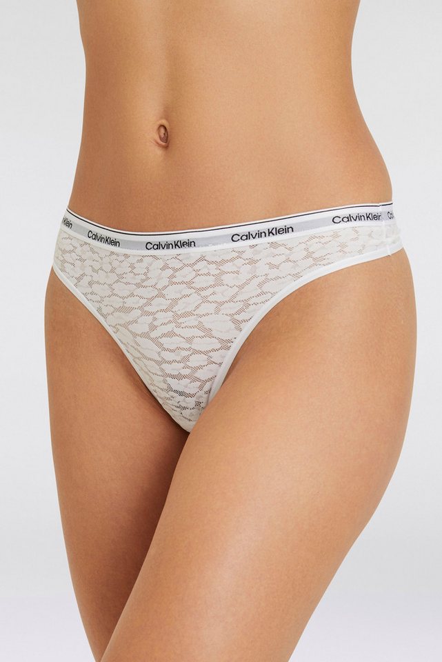 Calvin Klein Underwear T-String HIGH LEG THONG mit CK-Logo am Bund von Calvin Klein Underwear