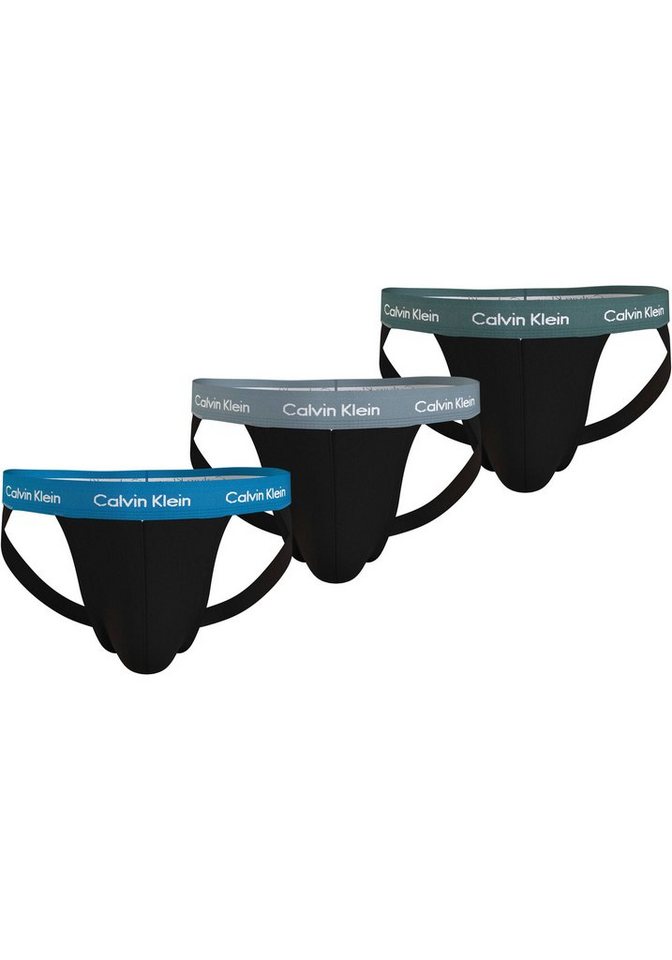 Calvin Klein Underwear String JOCK STRAP 3PK (Packung, 3-St., 3er-Pack) mit Logo-Elastikbund von Calvin Klein Underwear