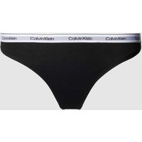 Calvin Klein Underwear String in unifarbenem Design in Black, Größe M von Calvin Klein Underwear