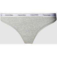 Calvin Klein Underwear String in unifarbenem Design in Hellgrau, Größe M von Calvin Klein Underwear