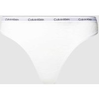 Calvin Klein Underwear String mit Animal-Print in Weiss, Größe L von Calvin Klein Underwear