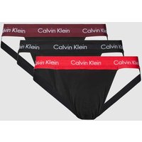 Calvin Klein Underwear String mit Label-Bund im 3er-Pack in Rot, Größe L von Calvin Klein Underwear