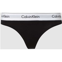 Calvin Klein Underwear String mit Logo-Bund in Black, Größe S von Calvin Klein Underwear