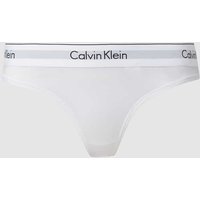 Calvin Klein Underwear String mit Logo-Bund in Weiss, Größe L von Calvin Klein Underwear