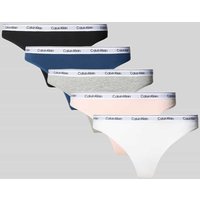 Calvin Klein Underwear String mit Logo-Stitching Modell 'Modern' 5er-Pack in Black, Größe L von Calvin Klein Underwear