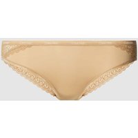 Calvin Klein Underwear Panty mit unifarbenem Design und Spitzenbesatz in Cognac, Größe XL von Calvin Klein Underwear