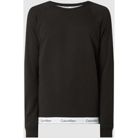 Calvin Klein Underwear Sweatshirt mit Kontrastsaum in Black, Größe S von Calvin Klein Underwear