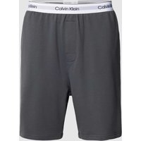 Calvin Klein Underwear Sweatshorts mit Label-Details in Dunkelgrau, Größe L von Calvin Klein Underwear