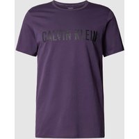 Calvin Klein Underwear T-Shirt mit Rundhalsausschnitt und Logo-Print in Purple, Größe L von Calvin Klein Underwear