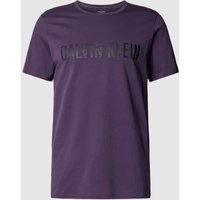 Calvin Klein Underwear T-Shirt mit Rundhalsausschnitt und Logo-Print in Purple, Größe M von Calvin Klein Underwear