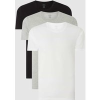 Calvin Klein Underwear T-Shirt mit Stretch-Anteil im 3er-Pack in Hellgrau Melange, Größe M von Calvin Klein Underwear