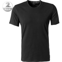 Calvin Klein Underwear Herren T-Shirts schwarz Baumwolle unifarben von Calvin Klein Underwear