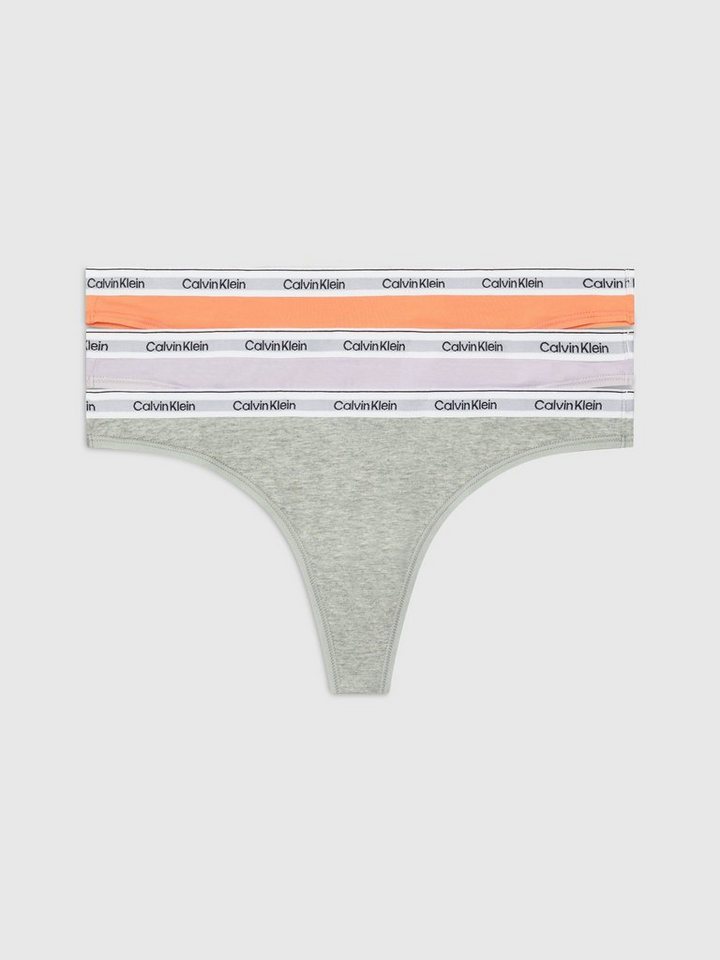 Calvin Klein Underwear Tanga 3 PACK THONG (LOW-RISE) (Packung, 3-St., 3er-Pack) mit Logobund von Calvin Klein Underwear