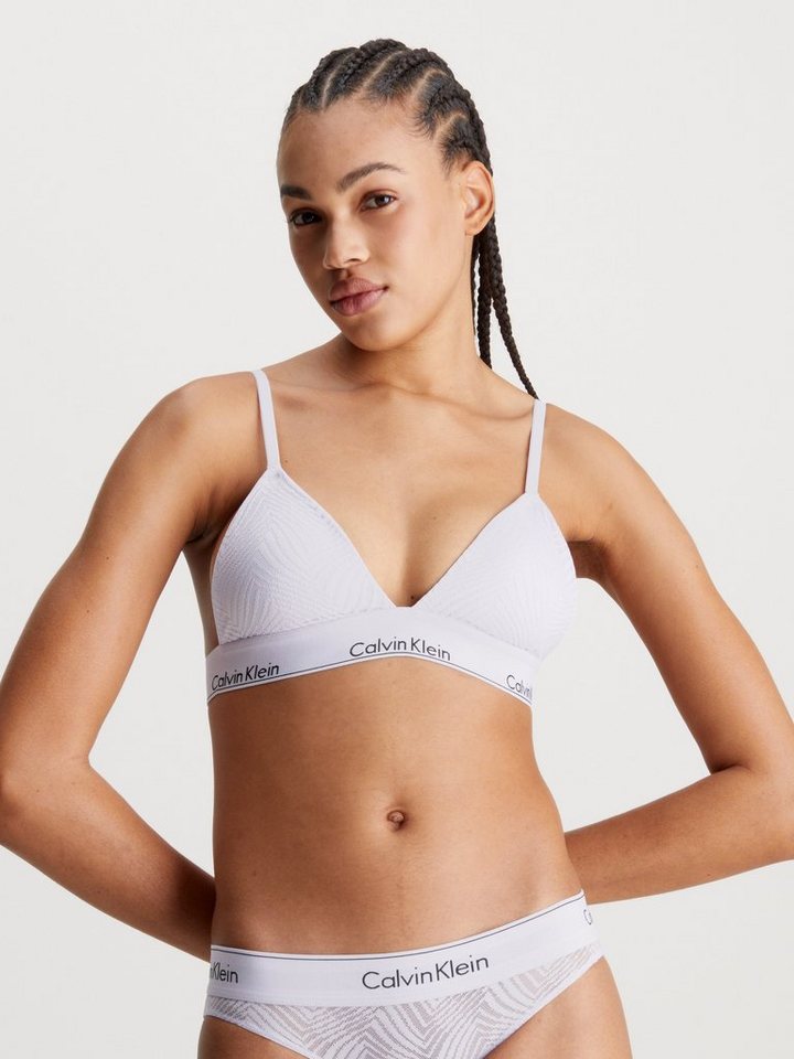 Calvin Klein Underwear Triangel-BH LIGHTLY LINED TRIANGLE mit Tierstruktur von Calvin Klein Underwear