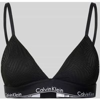 Calvin Klein Underwear Triangel-BH mit Strukturmuster Modell 'MODERN' in Black, Größe M von Calvin Klein Underwear