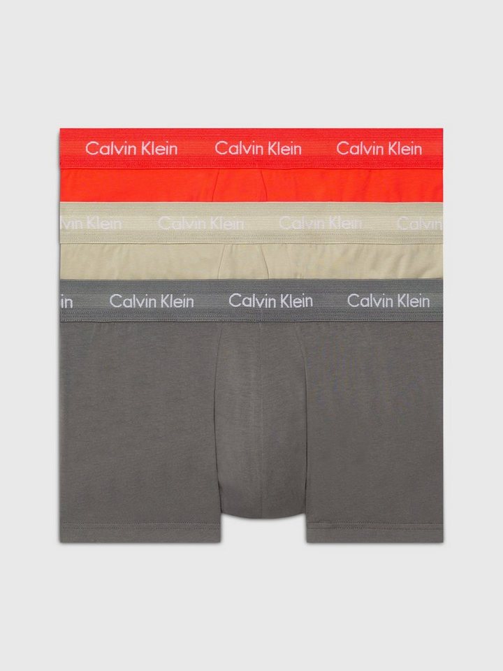 Calvin Klein Underwear Trunk LOW RISE TRUNK 3PK (Packung, 3-St., 3er-Pack) mit Logoschriftzügen von Calvin Klein Underwear