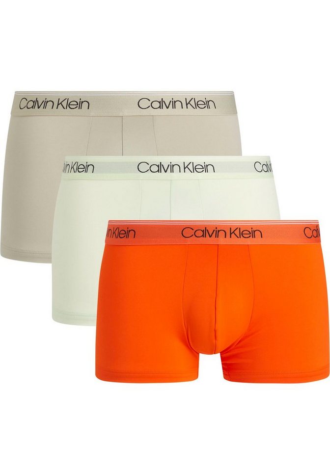 Calvin Klein Underwear Trunk LOW RISE TRUNK 3PK (Packung, 3er-Pack) mit Logo-Elastikbund von Calvin Klein Underwear