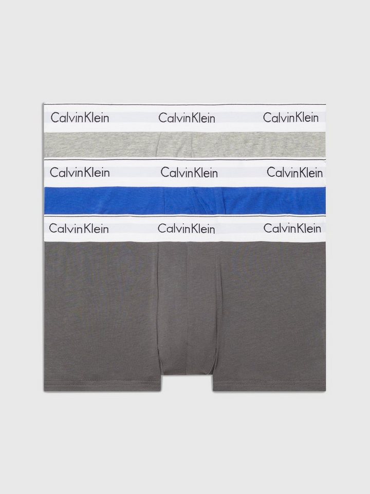 Calvin Klein Underwear Trunk LOW RISE TRUNK 3PK (Packung, 3er-Pack) mit Logo-Elastikbund von Calvin Klein Underwear