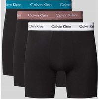 Calvin Klein Underwear Trunks mit Label-Bund im 3er-Pack in Black, Größe M von Calvin Klein Underwear