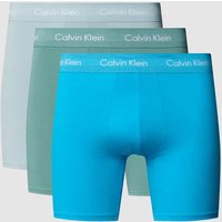 Calvin Klein Underwear Trunks mit Label-Bund im 3er-Pack in Bleu, Größe M von Calvin Klein Underwear