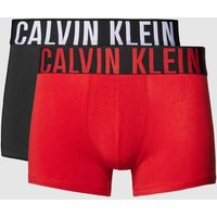 Calvin Klein Underwear Trunks mit Label-Bund im 3er-Pack in Rot, Größe S von Calvin Klein Underwear