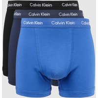 Calvin Klein Underwear Trunks mit Logo-Bund im 3er-Pack in Blau, Größe L von Calvin Klein Underwear