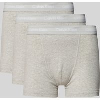 Calvin Klein Underwear Trunks mit Logo-Bund im 3er-Pack in Hellgrau, Größe S von Calvin Klein Underwear