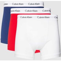 Calvin Klein Underwear Trunks mit Logo-Bund im 3er-Pack in Rot, Größe L von Calvin Klein Underwear