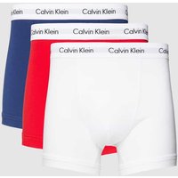 Calvin Klein Underwear Trunks mit Logo-Bund im 3er-Pack in Rot, Größe S von Calvin Klein Underwear