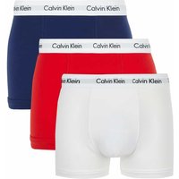 Calvin Klein Underwear Trunks mit Logo-Bund im 3er-Pack in Rot, Größe XS von Calvin Klein Underwear