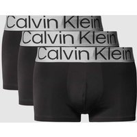 Calvin Klein Underwear Trunks mit Logo-Bund im 3er-Pack in Black, Größe XS von Calvin Klein Underwear