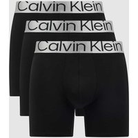 Calvin Klein Underwear Trunks mit Stretch-Anteil im 3er-Pack in Black, Größe S von Calvin Klein Underwear