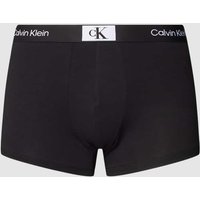 Calvin Klein Underwear Trunks mit eingewebten Label-Details in Black, Größe L von Calvin Klein Underwear