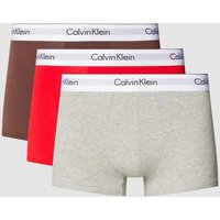 Calvin Klein Underwear Trunks mit elastischem Bund im 3er-Pack in Mittelbraun, Größe M von Calvin Klein Underwear